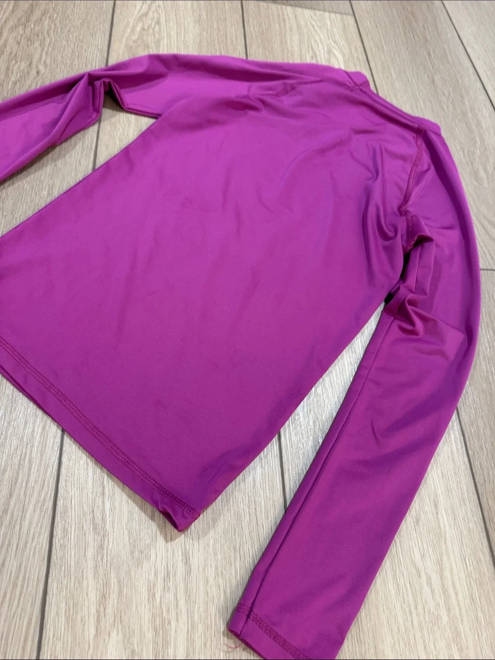 Roxy Long Sleeve Logo Rash Guard Spellout Girls Sz L Surf Y2K Purple White
